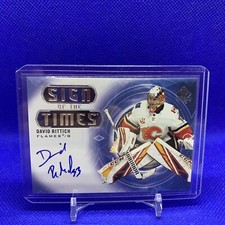 2020-21 SP Authentic Sign Of The Times David Rittich #SOTT-DR Flames 