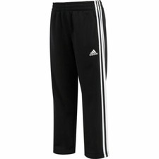 Adidas Little Boys Basic Tricot Pants Size 4 Black NEW W TAG