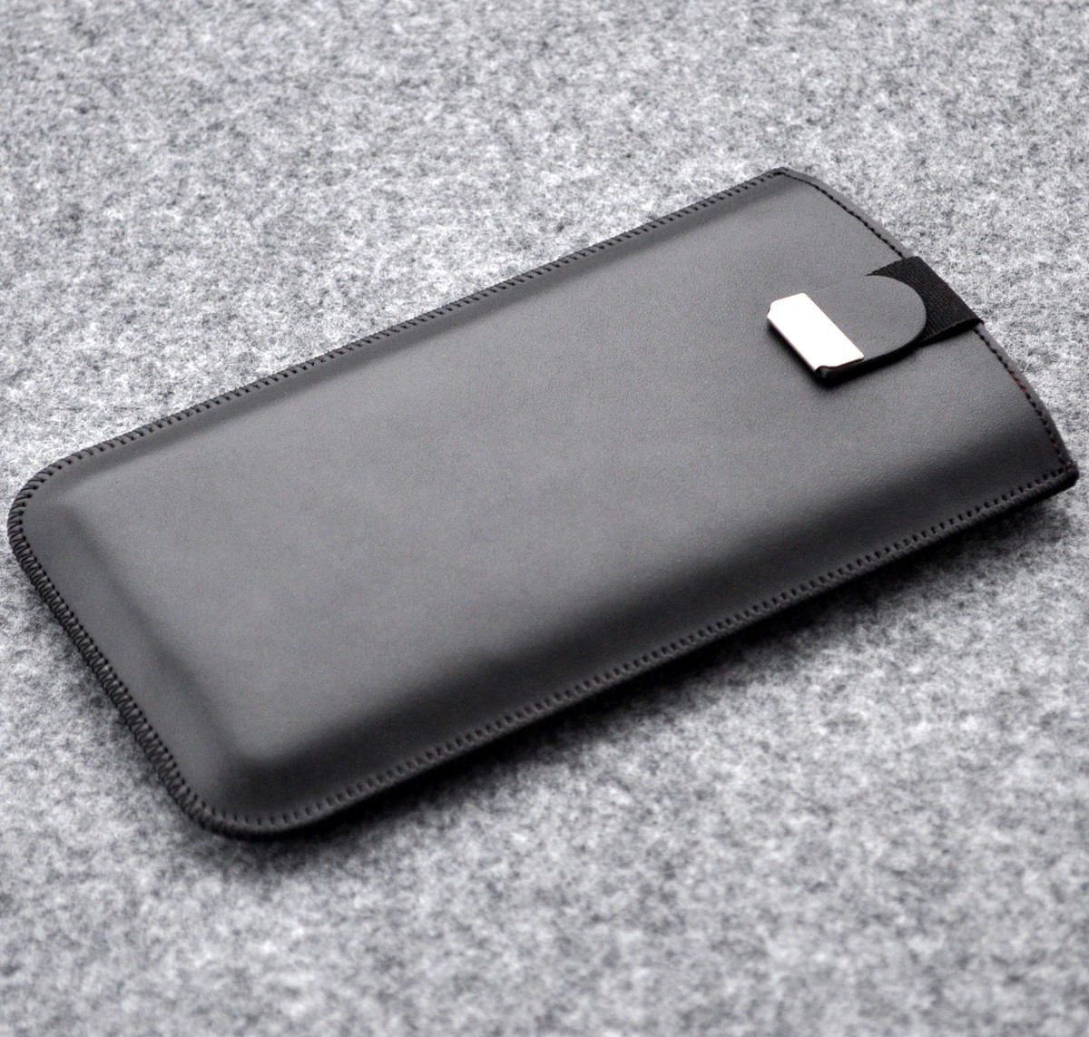 Phone case real leather cover sleeve padded lined black with magnetic strap | eBay Phone case real leather cover sleeve padded lined black with magnetic strap | eBay