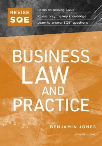 Benjamin Jones Revise SQE Business Law and Practice (Paperback)