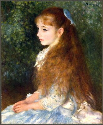 Irene Cahen d Anvers by Pierre-Auguste Renoir Giclee Fine Art Repro on Canvas