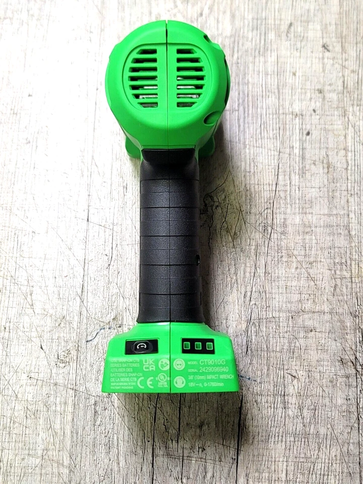 New Snap-On CT9010 18V 3/8" Drive Brushless Impact Wrench Repair Housing GREEN - Image 3 of 4
