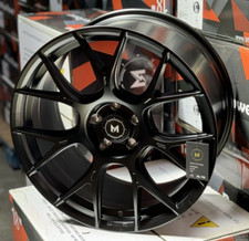 4 Pcs 19x8.5 35 5x112 Mflow Mfr1 Black Wheels 19 Rims For Audi A4 A5 Vw Passat