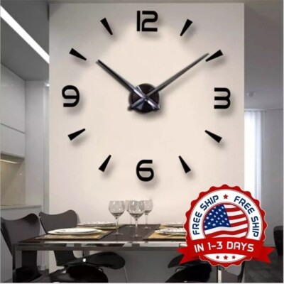 Reloj De Pared 3D De Bricolaje Para La Decoración De La Sala De Estar Del Hogar.