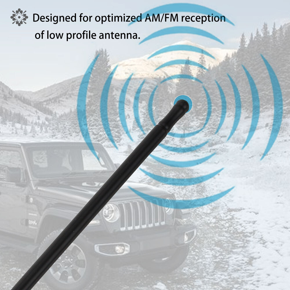 33cm Radio Receiving Stubby Reflex Antenna Replacement for Jeep