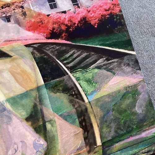 SHOW OFF, girl, dress, railroad, collage, color, nostalgia, Giclée print - Picture 6 of 10