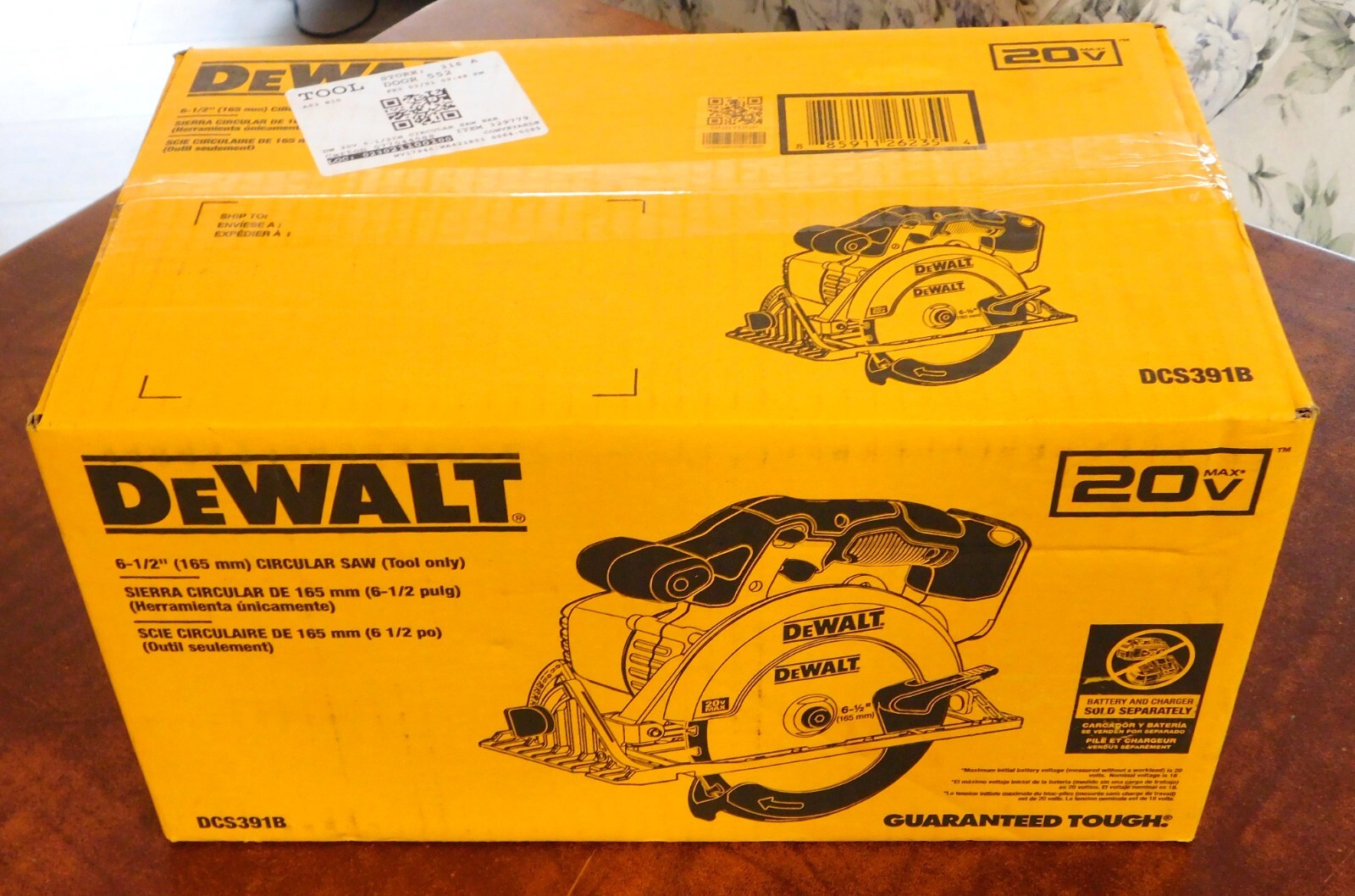 DEWALT DCS391B 6 1 2 Inch 20V Cordless Circular Handsaw Yellow For dewalt-dcs391b-6-1-2-inch-20v-cordless-circular-handsaw-yellow-for