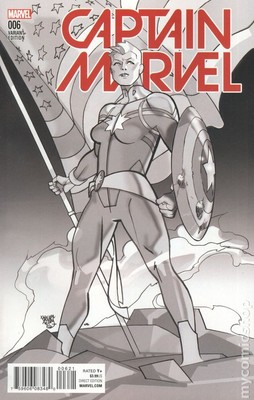 Captain Marvel #6B Ferry Variant VF 2016 Stock Image