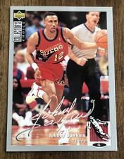 Johnny Dawkins 1994-95 Collector’s Choice Silver Signature 76ers #12   *A90*