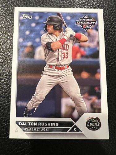 Dalton Rushing 2023 Topps Pro Debut Card #188 Los Angeles Dodgers
