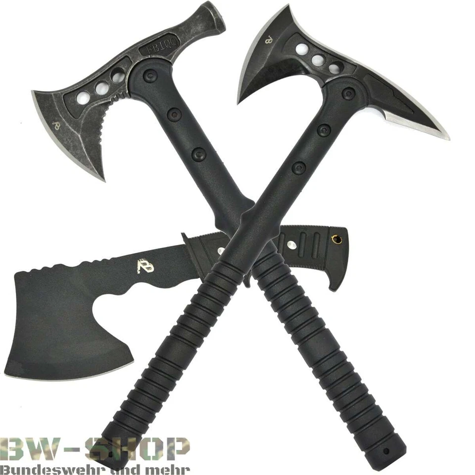 TOMAHAWK TACTICAL + SCHUTZTASCHE OUTDOOR CAMPING AXT BW MILITÄR BEIL 4-MODELLE - Bild 1 von 1