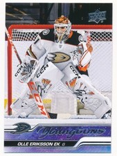 OLLE ERIKSSON EK 2023-24 UPPER DECK YOUNG GUNS #249 DUCKS MINT