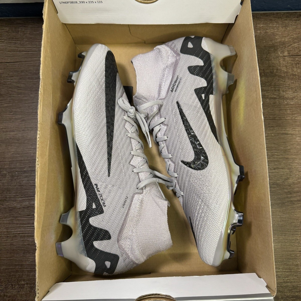 Nike Zoom Mercurial Superfly 9 Elite FG Atmosphere Grey Mens Size