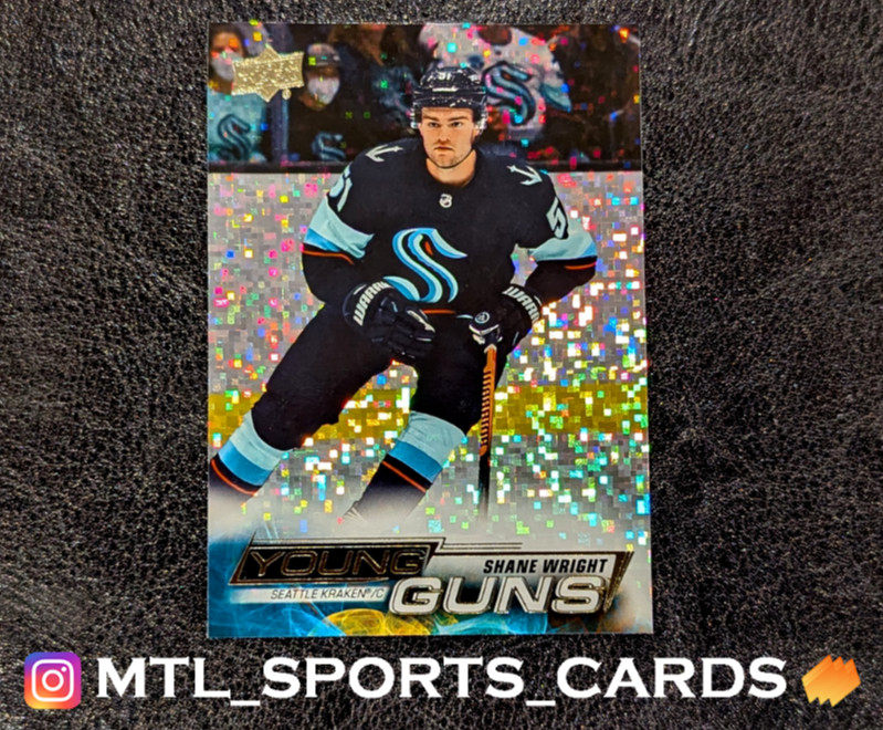 2022-23 Upper Deck #475 Shane Wright Young Guns Speckled Rainbow Foil Rookie