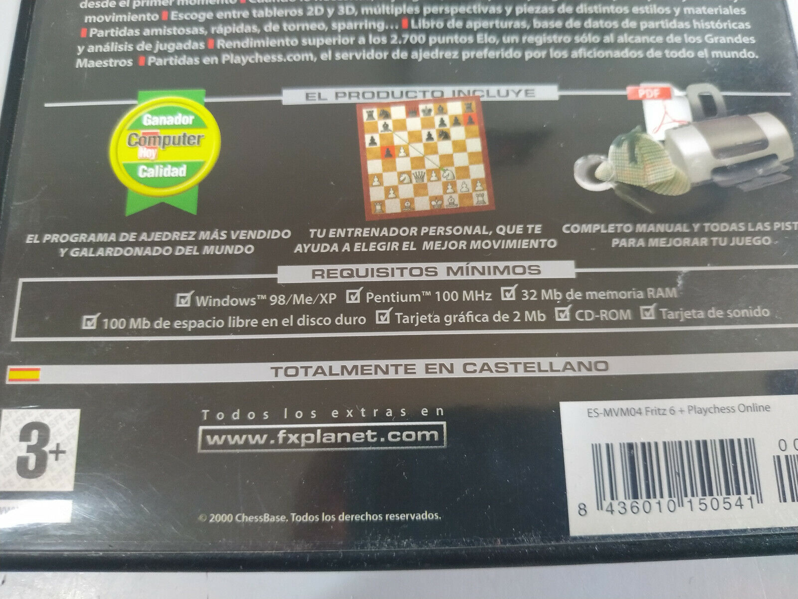 Fritz 8 Chessbase Chess - juego para PC Dvd-rom Edition Spain