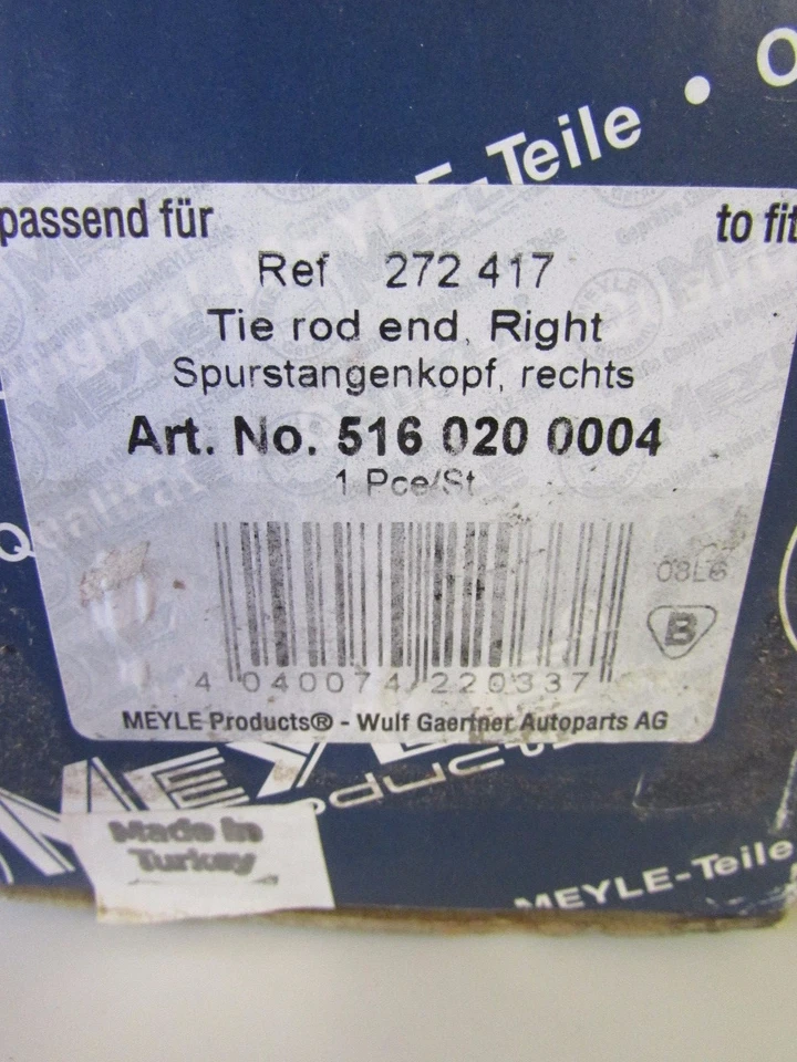Extremo de la barra de amarre de dirección MEYLE 516 020 0004 NUEVO OEM para Volvo S80 1999-2006 Foto 2 de 4