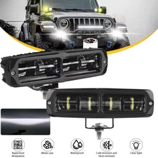 2X 6inch LED Driving Light Bar Spot Flood Work Lamp Fog Pods Offroad SUV 4WD UTV