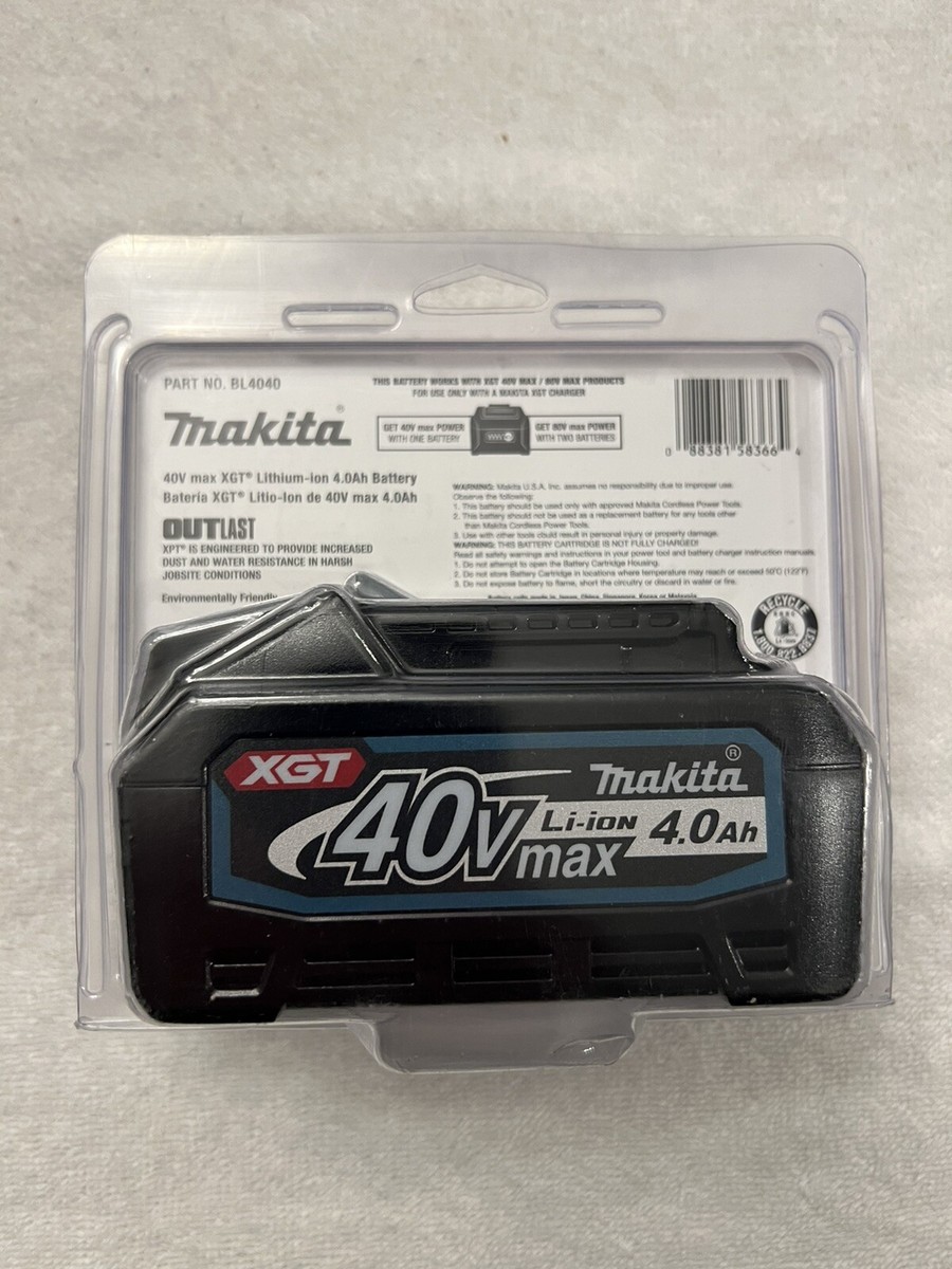 Makita XGT® 40V Max Li-ion 4Ah Battery (BL4040) 88381583664| eBay