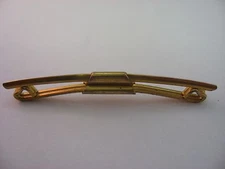 Designed with Class Vintage Gold Tone Skinny Front Mens Collar Holder Clip Bar