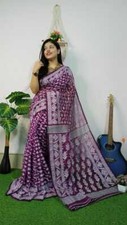 Bengal Hand Made Traditional Jamdani Sari For Women Ethnic Wear Saree blouse