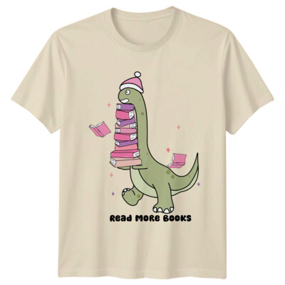 Read More Books Dinosaurier T-Shirt - Buchliebhaber süß Dino Grafik T-Shirt