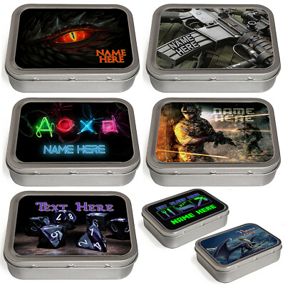 Personalised Tobacco Tin Gamer 2oz Baccy Fathers Day Cigarette Birthday  Gift