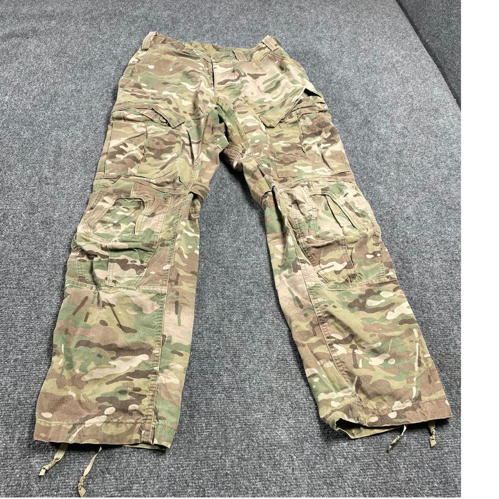Men's Multicolor US Military Camouflage Button-Fly Tactical Cargo Pants Size S
