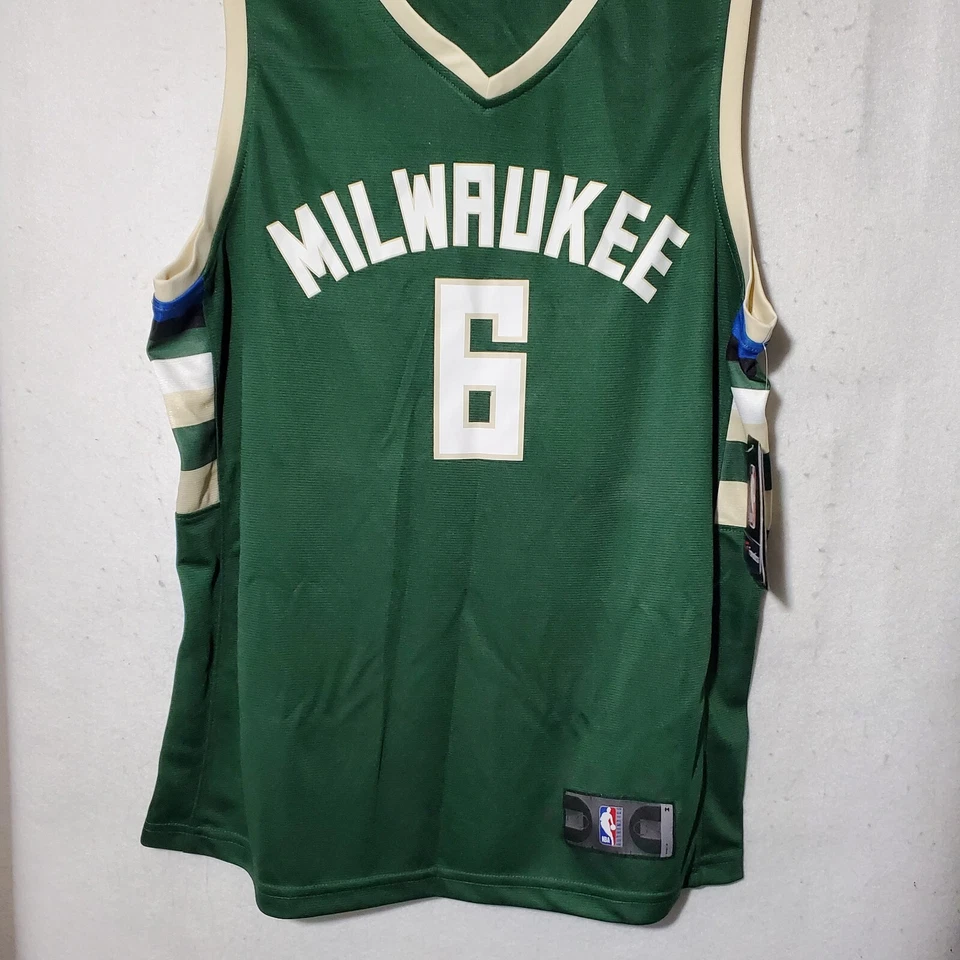 Eric Bledsoe Milwaukee Bucks Jersey Men Medium Green NBA Basketball Fanatics NWT - Image 3 of 4