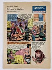 1964 David C Cook Raiders at Sodom Sunday Pix Christian Comic Bible in Pictures 