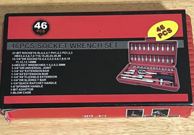 46 Pieces Socket Wrench Set 