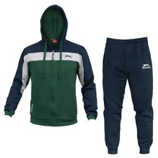 Tuta Uomo SLAZENGER Cotone Felpato Full Zip Cappuccio Art.31006