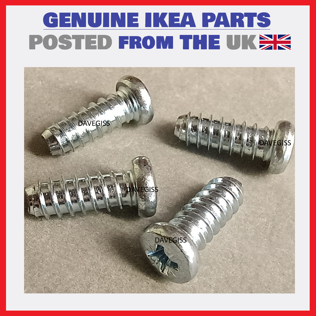 IKEA PAX KOMPLEMENT SCREWS 100325 BRAND NEW ORIGINAL PARTS x4