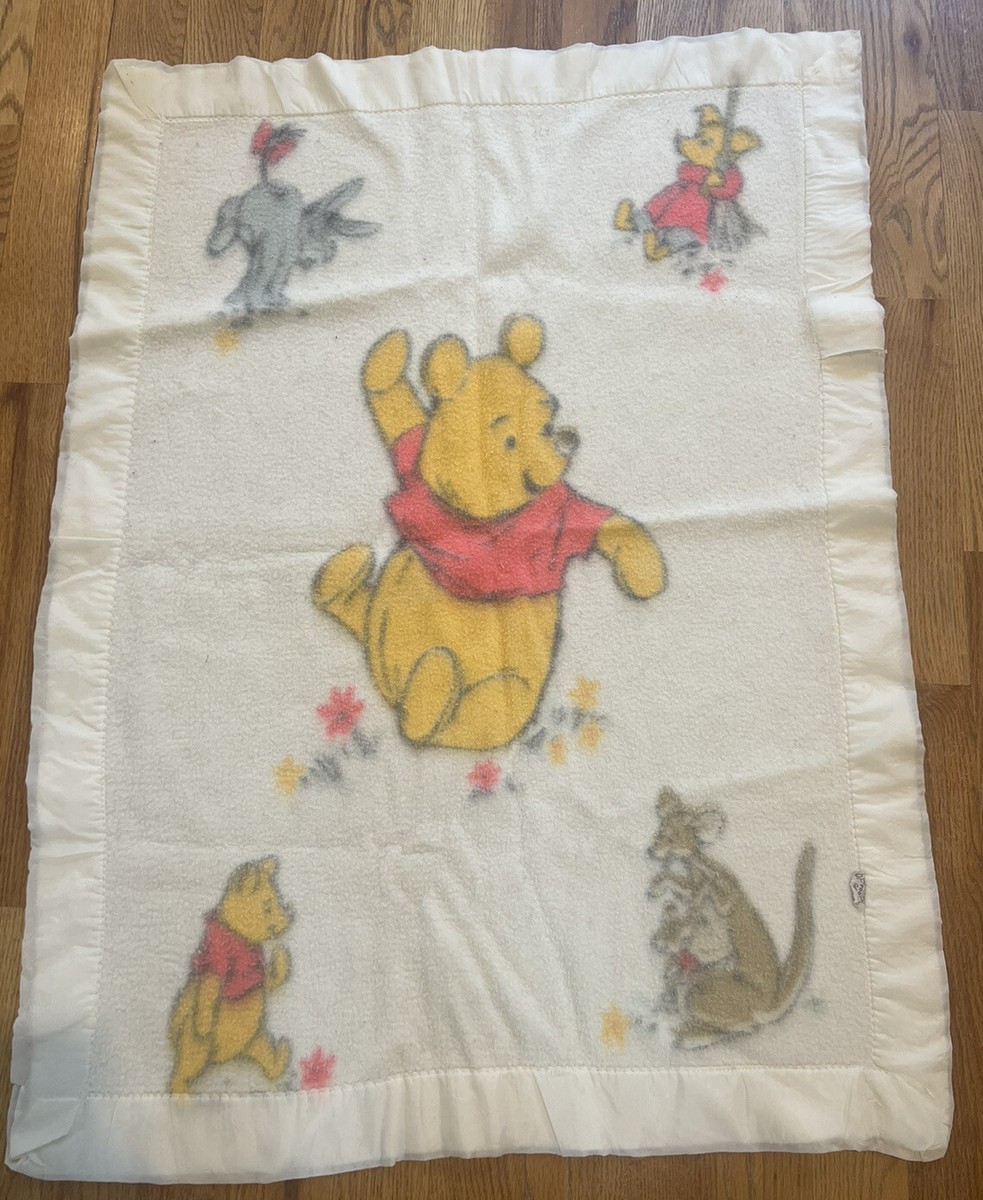 Vintage Sears Pooh Collection 1962 Thermal Fleece Blanket
