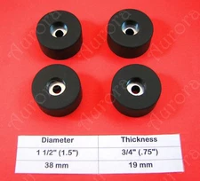 4 Rubber Feet (1.5" x .75") Amps, Speakers, Cases, Cabinets, Pro Gear, Guitar