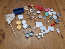 100 Piece Kitchen Dollhouse Miniature Playset Lot Kitchen Accessories