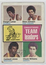 1974-75 Topps Caldwell Jones Chuck Williams Dwight Lamar Stew Johnson #228 0ha3