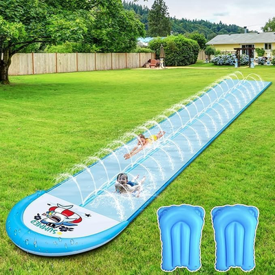 #ad 30Ft Slip Splash and Slide Heavy Duty Lawn Water Slide Extra Long Slip Water S $90.10