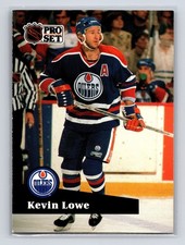 1991-92 Pro Set - Kevin Lowe #76 Edmonton Oilers Hockey Card