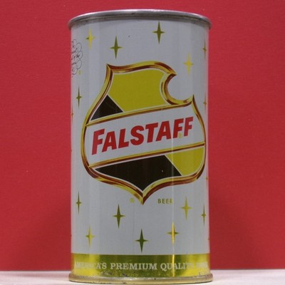 Falstaff Beer Vintage Flat Top A/F Can with Top Lid Omaha Nebraska S31 Grade 1+