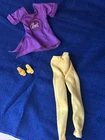Vtg 1979 Mego Fashion CANDI Doll Purple Top& Pants  Replacement Barbie Outfit