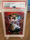 2020 Panini Select - Concourse Tom Brady #1 Red Prizm /99