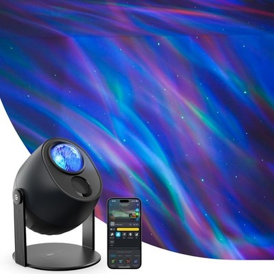 Sternenprojektor LED, RGBW Aurora Galaxy Lichtprojektor funktioniert mit Materie & Alexa