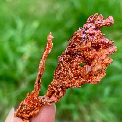 12G Rare!! iridescent Native Copper crystal mineral specimen