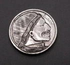 Buffalo Nickel – Big‑Head Winter Profile - Chilly Weather Hobo Nickel Engraving