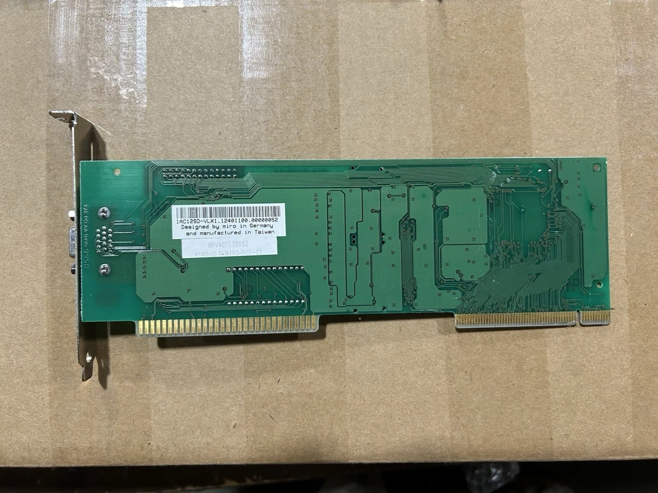 Vintage MIRO Crystal 12SS 1mb S3 Trio32 VLB VESA Local Bus Video Card Works RD - Image 2 of 4