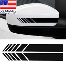 2Pcs Car Rear View Mirror Stickers Decor DIY Car Body Sticker Side Decal Stripe
