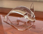 Vintage Large Licio Zanetti Signed Murano Art Glass Dolphin Figure 11.5” Mint