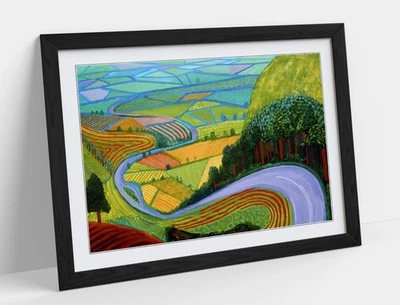 GARROWBY HILL, DAVID HOCKNEY - FRAMED WALL ARTWORK PICTURE POSTER PRINT - Image 1 of 4