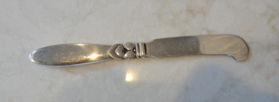 Georg Jensen 仙人掌纯银黄油摊铺机 - 6 1/8 — 第 2/3 张图片
