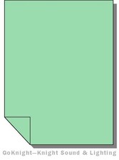 Lee Filters 219 Fluorescent Green Lighting Gel Sheet